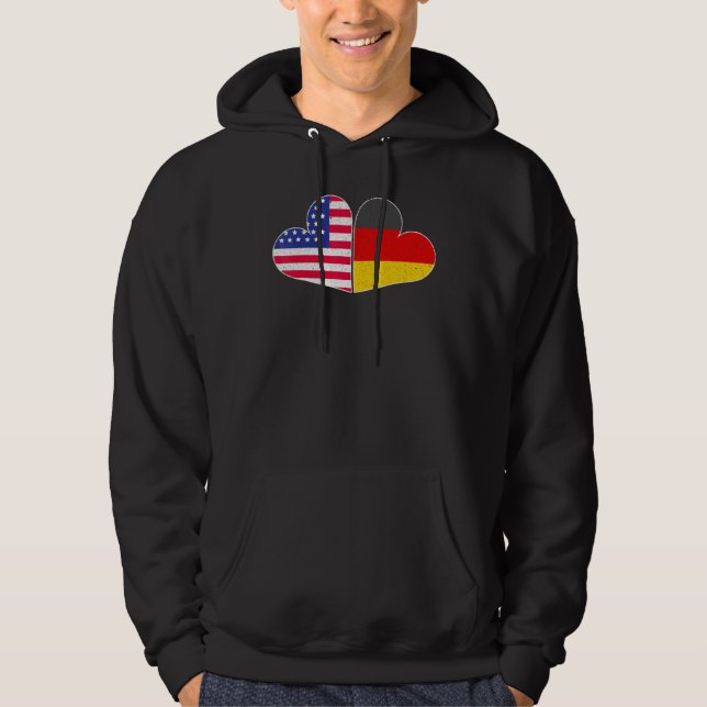 USA Germany Flag German American Von Steuben Day 5 Hoodie (Vorderseite)