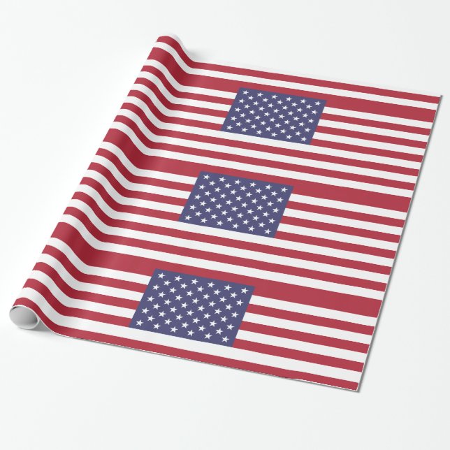 USA GESCHENKPAPIER (Ungerollt)