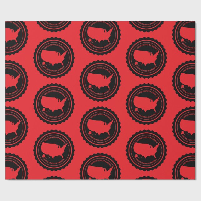 USA GESCHENKPAPIER (Flach)