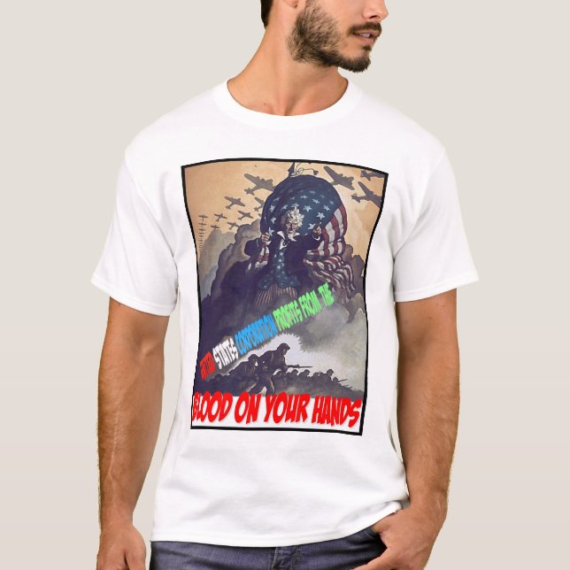 USA-Gesellschaft, die vom Blut profitiert T-Shirt (Vorderseite)
