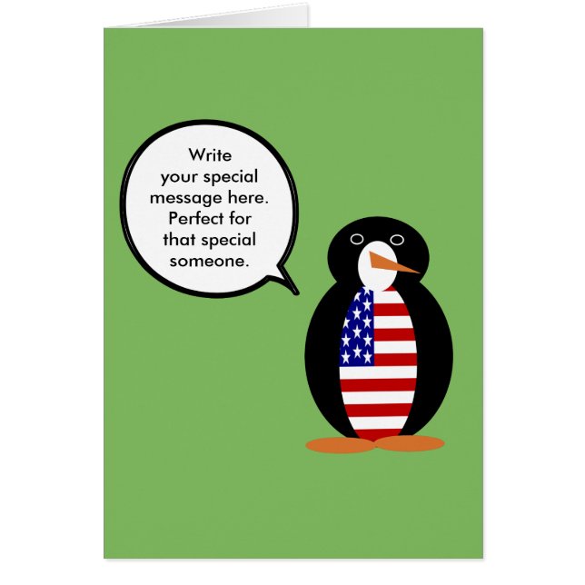 USA - Gespräch mit Frau Penguin Personalisiert (Vorne)