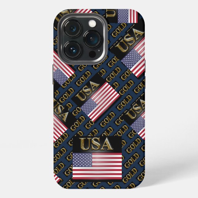 USA  GOLD     iPhone 13 PRO HÜLLE (Hinten)