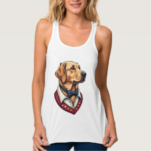 USA Golden Retriever Vintage Patriotisches Hundesh Tank Top