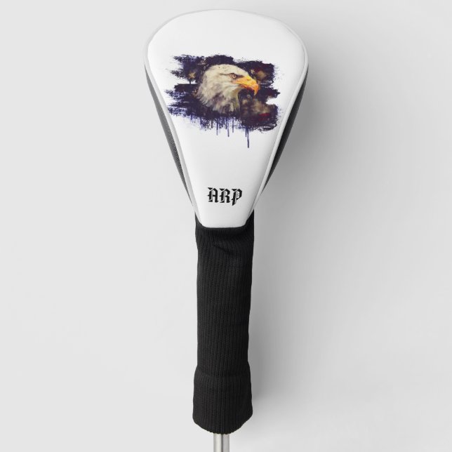 *~* USA Golf Head Cover Patiotic Eagle Flag Headcover (Vorderseite)
