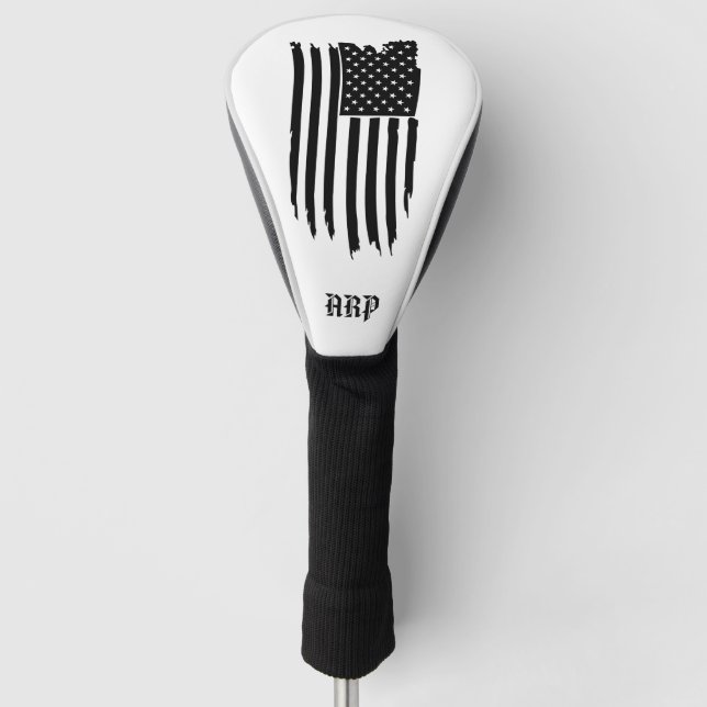 *~* USA Golf Head Cover Patiover Grunge Flag Golf Headcover (Vorderseite)