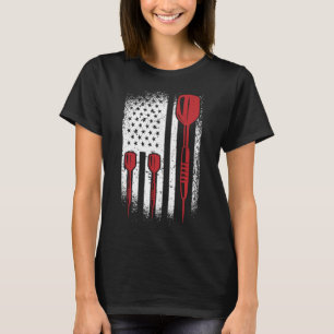 USA Graphic Dart Player Darts Dartboard Bullseye T T-Shirt