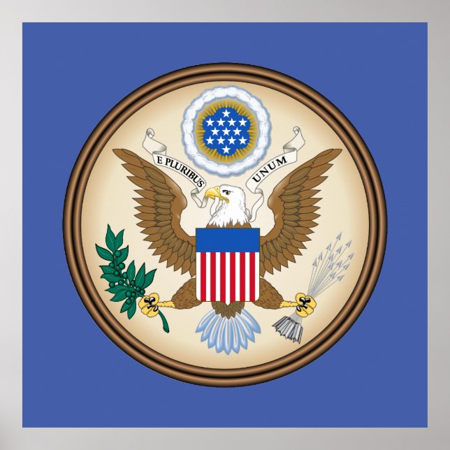 USA great seal Poster (Vorne)