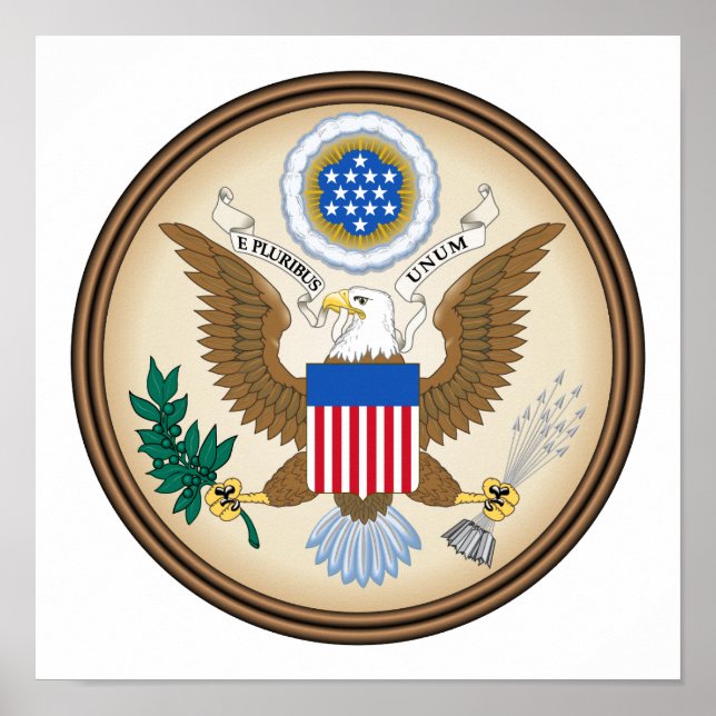 USA great seal Poster (Vorne)