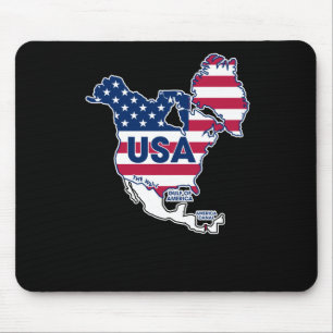 USA = Grönland + Kanada + Golf + Kanal Mousepad
