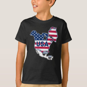 USA = Grönland + Kanada + Golf + Kanal T-Shirt