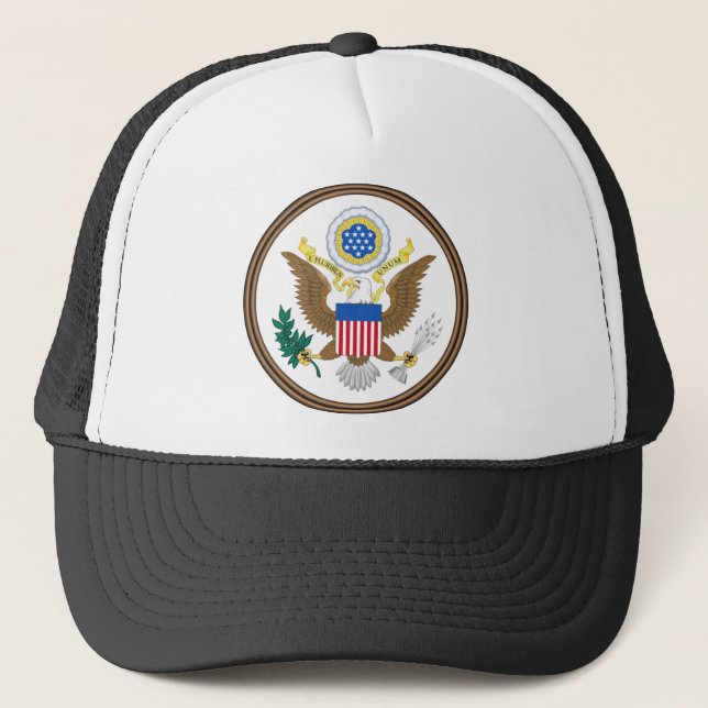 usa großes Siegel Truckerkappe (Vorderseite)