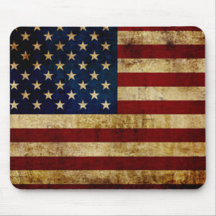 USA / Grunged Flagge Mousepad