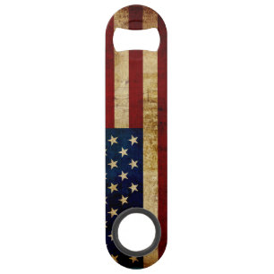 USA / Grunged Flagge Speedflaschenöffner