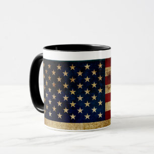 USA / Grunged Flagge Tasse