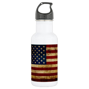 USA / Grunged Flagge Trinkflasche