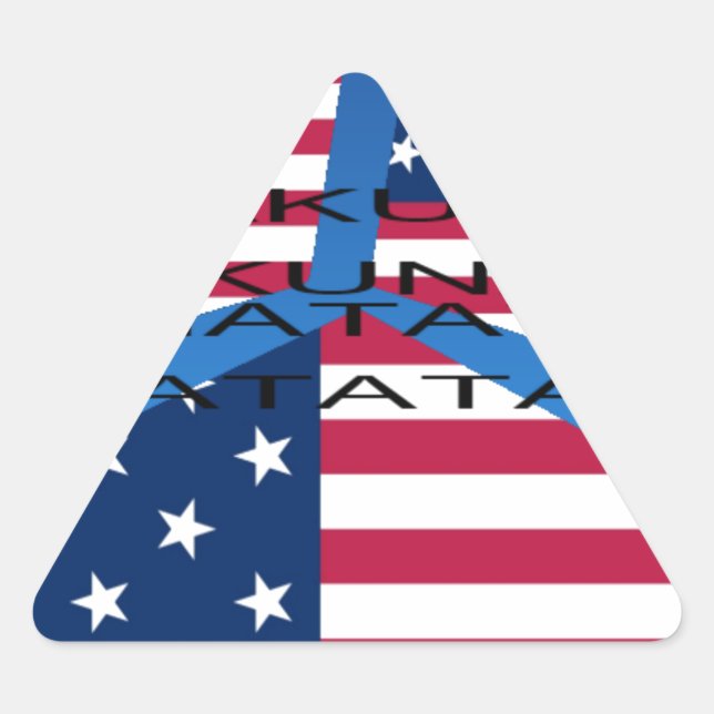 USA HAKUNA MATATA DREIECKIGER AUFKLEBER (Vorderseite)