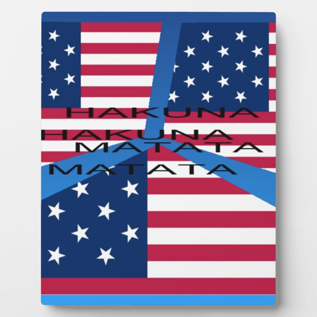 USA HAKUNA MATATA FOTOPLATTE (Vorderseite)