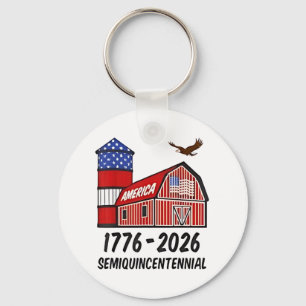 USA Halbjahrhundertealter 250 Jahre 1776-2026 Schlüsselanhänger