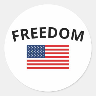 USA Hat Runder Aufkleber