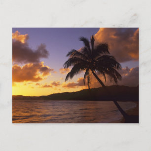 USA, Hawaii, Kauai, Farbiger Sonnenaufgang in eine Postkarte