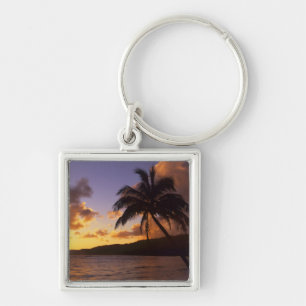 USA, Hawaii, Kauai, farbiger Sonnenaufgang in eine Schlüsselanhänger
