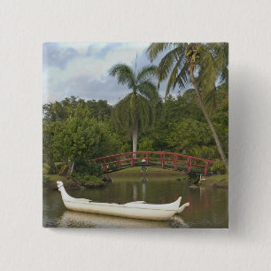 USA, Hawaii, Kauai, Smith Family Luau Garten Button