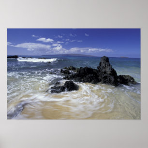 USA, Hawaii, Maui, Maui, Makena Beach, Surfen Poster