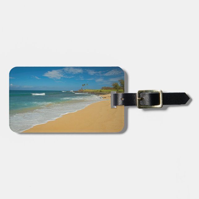 USA, Hawaii, Molokai Island, Three Mile Beach Gepäckanhänger (Vorderseite horizontal)