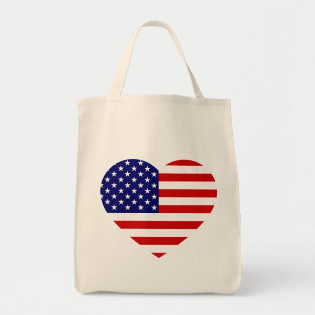 USA Heartflag gtcnt Tragetasche (Vorne)