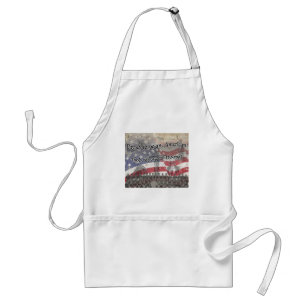 USA Heros God segne unsere Truppen mit Kreuz, Vint Schürze