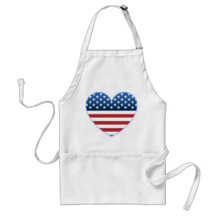 USA Herzenflagge Koch Schürze