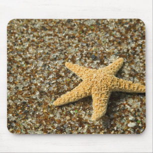 USA, HI, Kauai, Glass Beach mit Seestern Mousepad