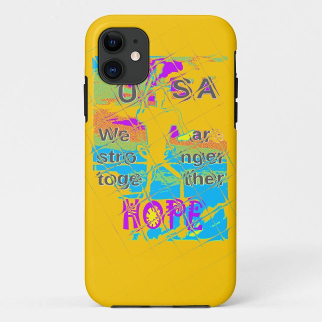 USA Hillary Hope Stronger Together Case-Mate iPhone Hülle (Rückseite)