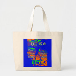 USA Hillary Hope We more Jumbo Stoffbeutel