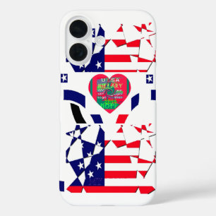 USA Hoffnung Schön Erstaunlich Nationalflagge Desi iPhone 16 Hülle
