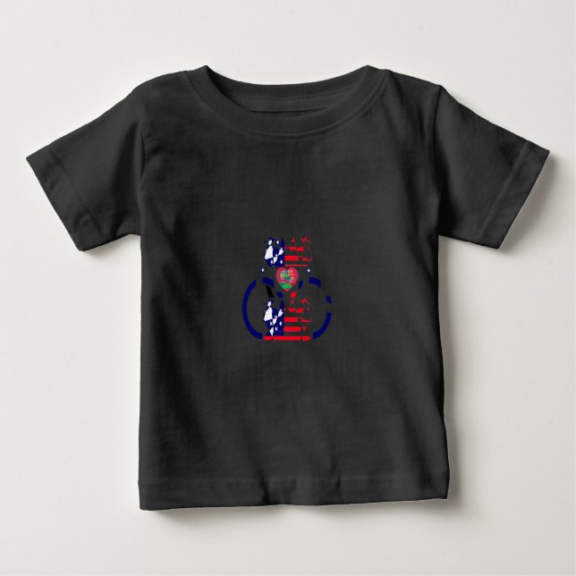 USA Hope Beautiful Phantastisch National Flag Desi Baby T-shirt (Vorderseite)