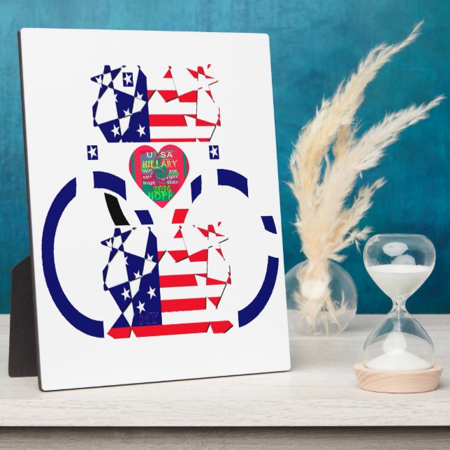 USA Hope Beautiful Phantastisch National Flag Desi Fotoplatte (Seite)