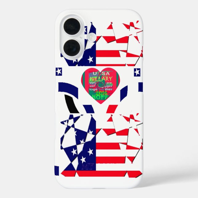 USA Hope Beautiful Phantastisch National Flag Desi iPhone 16 Hülle (Rückseite)