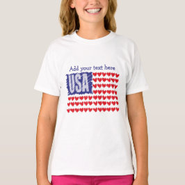 USA Hörfahne Personalisiert T-Shirt