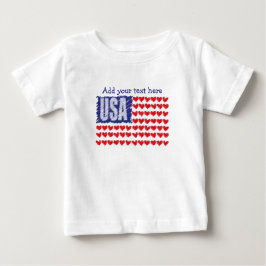 USA Hörflag Custom Baby T-shirt