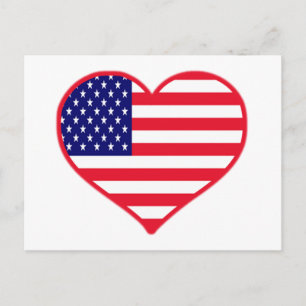 USA I Liebe Amerika Postkarte