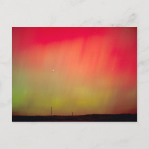 USA, Idaho. Aurora borealis, Nordlicht um 2 Postkarte