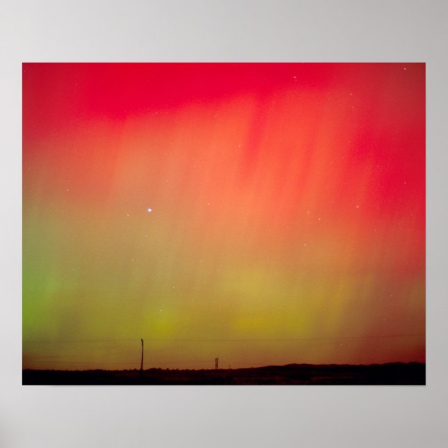 USA, Idaho Aurora borealis, Nordlichter bei 2 Poster (Vorne)
