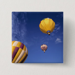 USA, Idaho, Teton Valley. Heißluftballons Button