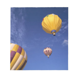 USA, Idaho, Teton Valley. Heißluftballons Notizblock