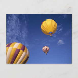 USA, Idaho, Teton Valley. Heißluftballons Postkarte