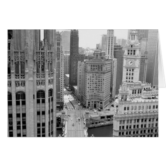 USA, IL, Chicago, Loop from Hotel (Vorderseite (Horizontal))