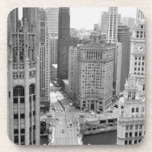 USA, IL, Chicago, Loop from Hotel Getränkeuntersetzer