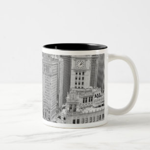 USA, IL, Chicago, Loop from Hotel Zweifarbige Tasse