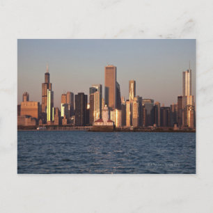 USA, Illinois, Chicago, City skyline over Lake 2 Postkarte